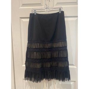 Gothic Dark Mori Women's Midi Pencil Skirt Size 10 Sexy Dress Up Russell Keng